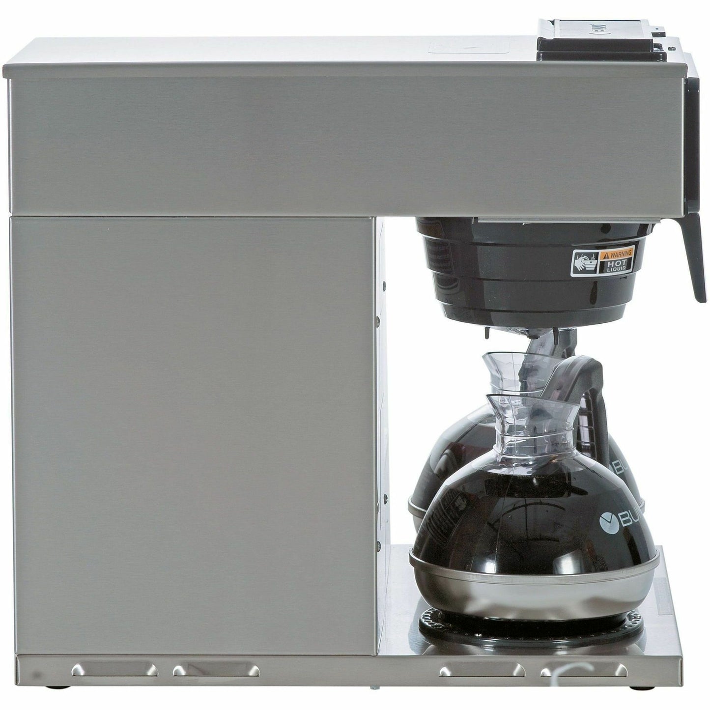 BUNN 12-Cup Low-Profile Pourover Coffee Brewer with 3 Warmers - 12 Cup (s) - Multi-serve - Stainless Steel