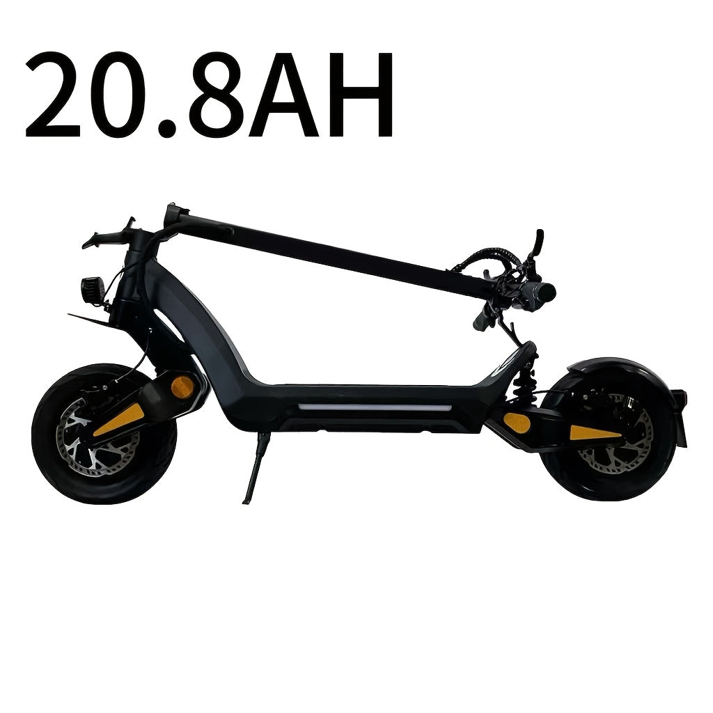 DT06 Dual Motor 48 Miles Max Range Adult All-Terrain Electric Scooter, Suitable for City Use, Foldable, Lightweight, Stylish, And Shock-Absorbing Commuter Scooter