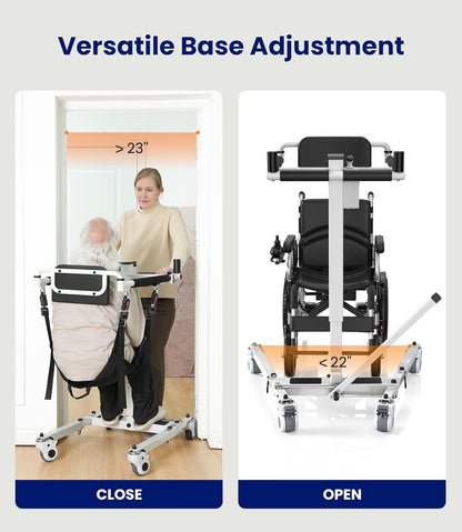 Electric Transfer Lift for Car, Portable Folding Patient Lift Transfer Chai