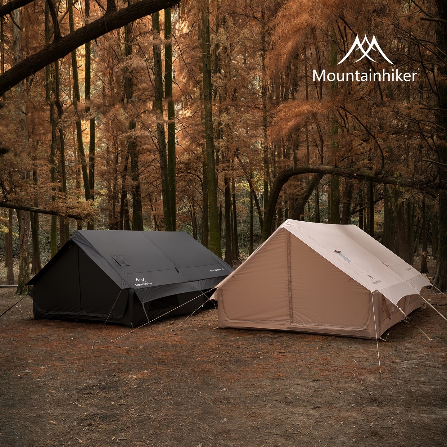 Mountainhiker Is a Windowed Inflatable Camping Tent That Can Accommodate 4-12 People. It Comes with a Hand Pump, Is a Portable Camping Tent, And Is Suitable for All Seasons