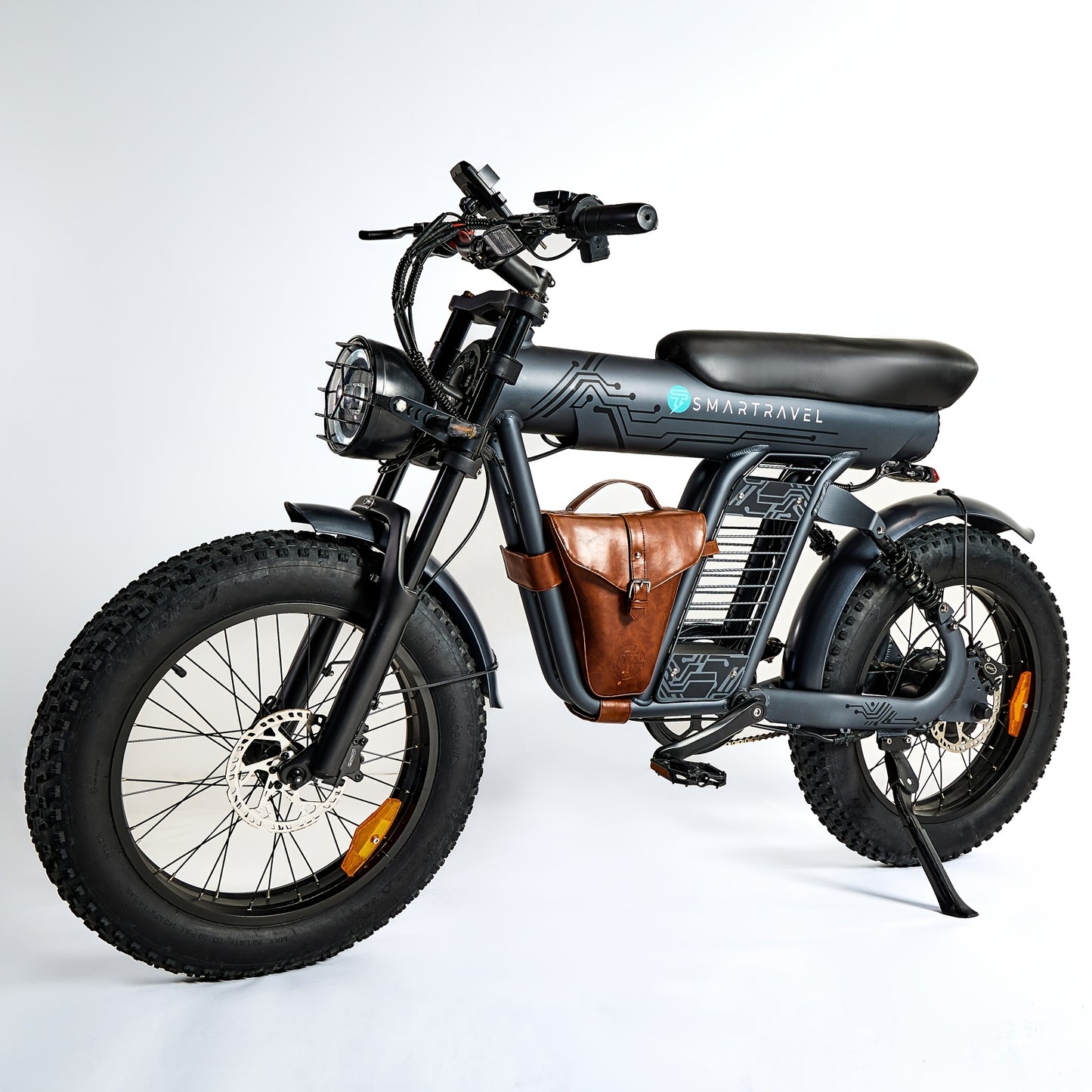 20" Fat Tire Electric Bike For Adults, 749W Peak Motor, 48V 25Ah Removable Battery, 19.88MPH, Aluminum Frame, With Phone Holder & Bag, All-Terrain, Best Value E-Bike For City Commuting, Beach Riding, Outdoor Travel, Perfect Gift For Men Women