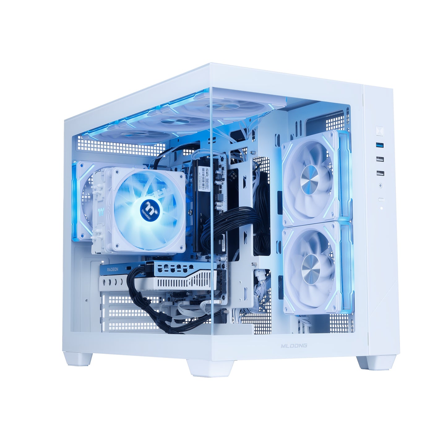 Mloong Gaming PC AMD Ryzen 5 5500 AMD Radeon RX 6600 1TB SSD 16GB RAM Gaming Desktop