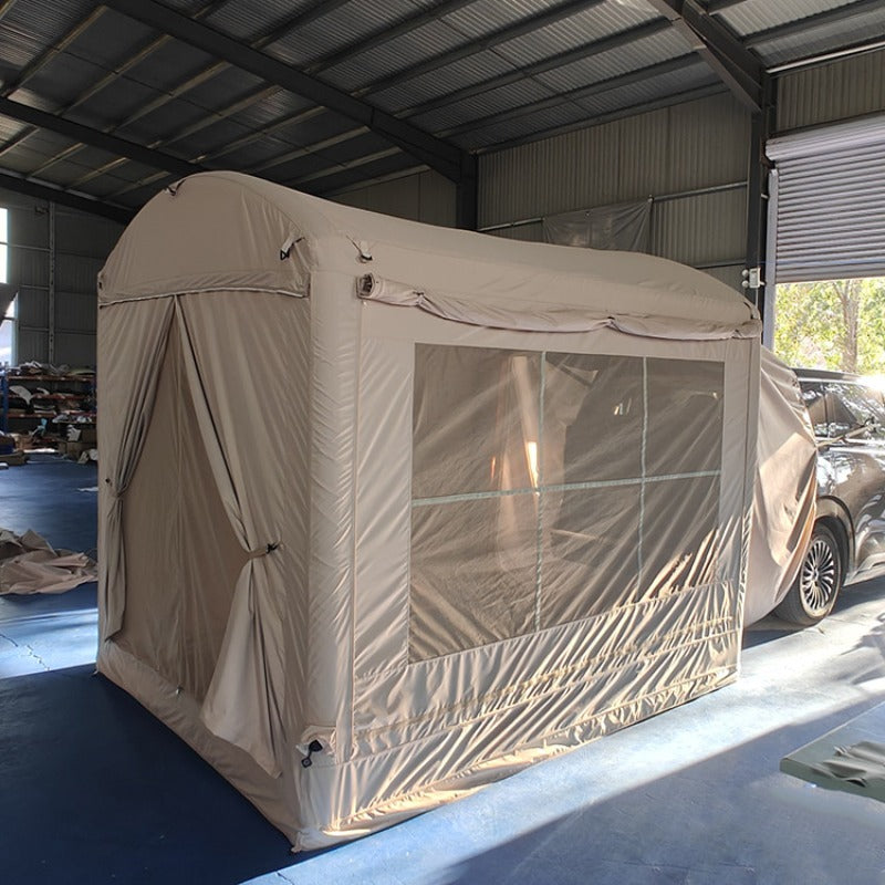 Outdoor SUV Inflatable Tail Tent for Camping, Windproof Family Tent, Portable And Lightweight Quick-Open Tent