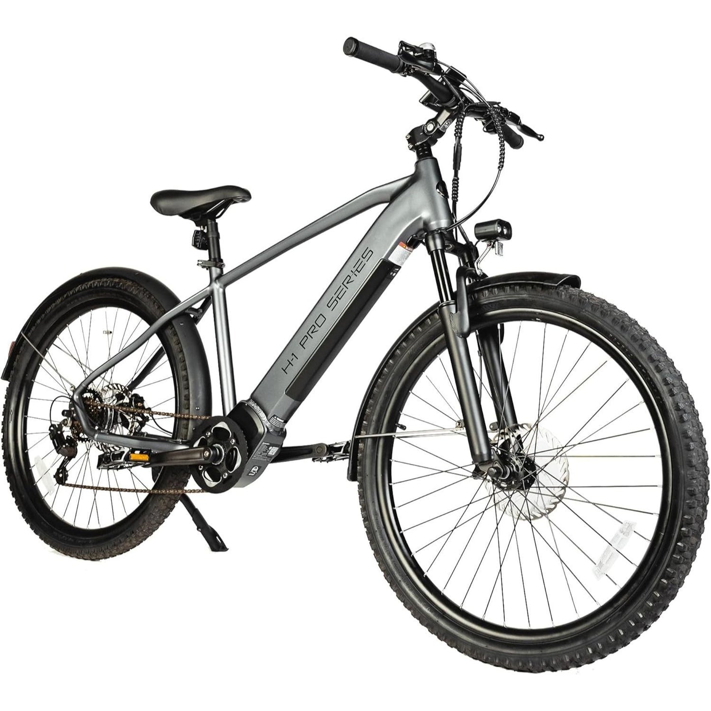 H-1 Pro Series Compass Electric Bicycle with 20 mph Max Speed, 500W Mid Motor, and Up to 51 Miles of Range E Bike for Teens & Adults