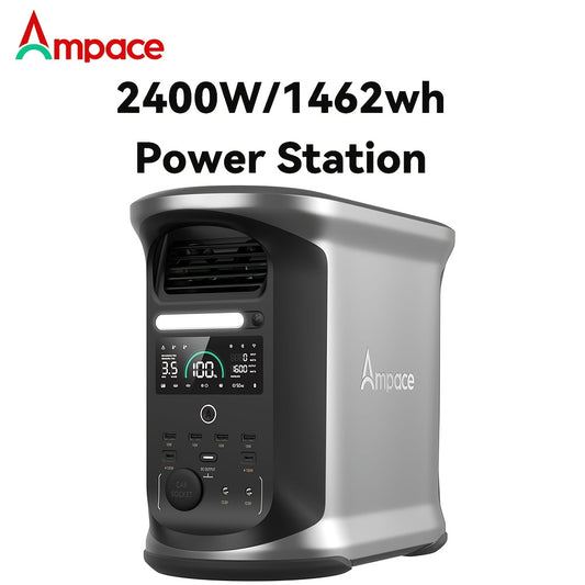 Portable Power Station 2400W (Peak 3600W) | Andes 1500series, Full Charge in 55 Min, 1462Wh LiFePO4 Battery, Solar Generator for Home Backup, Power Outages, Camping & RVs