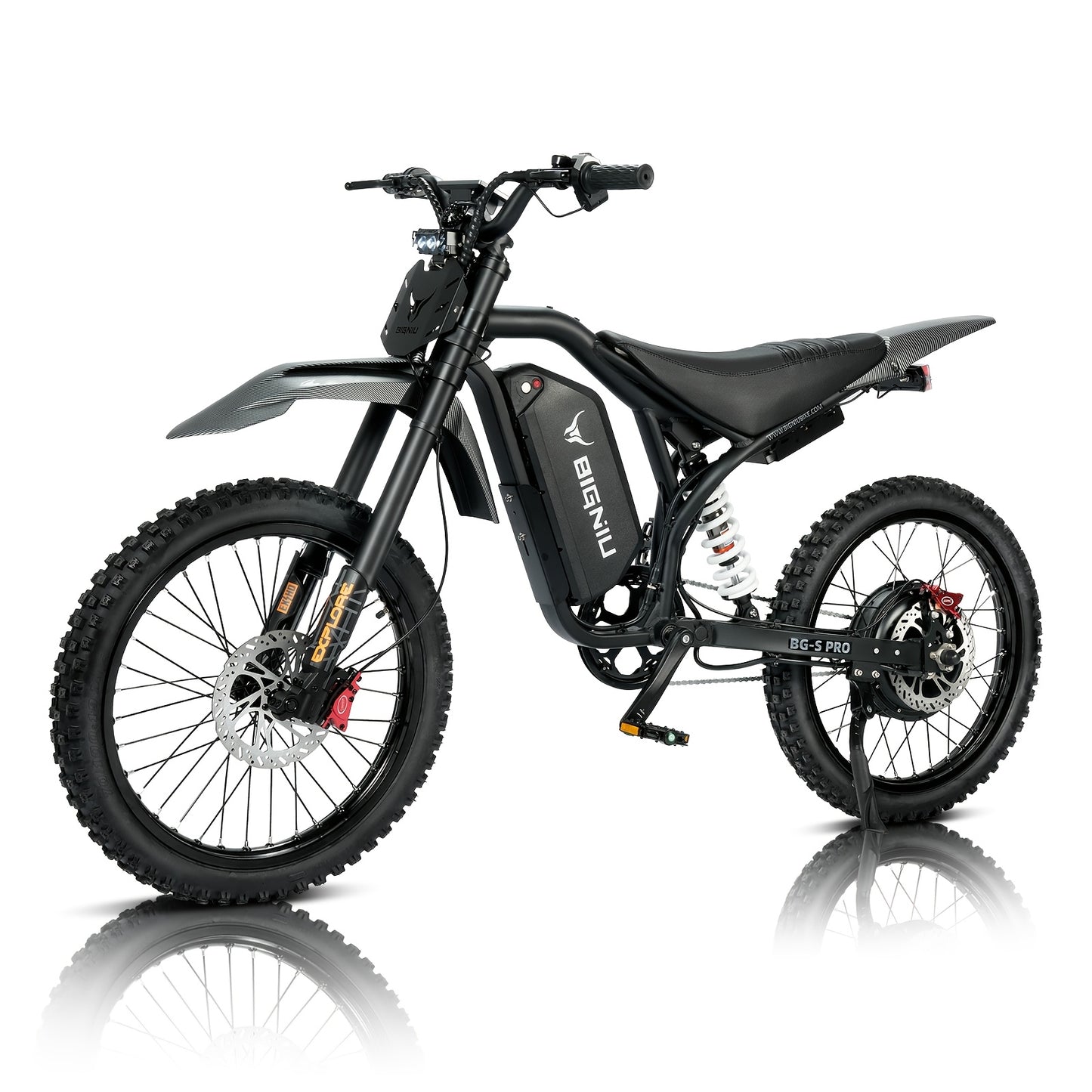 Electric Bike for Adults, 740W Peak Motor High-Power 60V 32Ah Battery, 20 Range, All-Purpose Commuter & Dirt Bike for Adults BG-S PRO