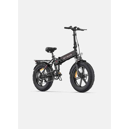 folding fat tire electric bike features a 750W motor, with 960W peak power, high-capacity lithium battery, and 20-inch all-terrain tires for versatile commuting.