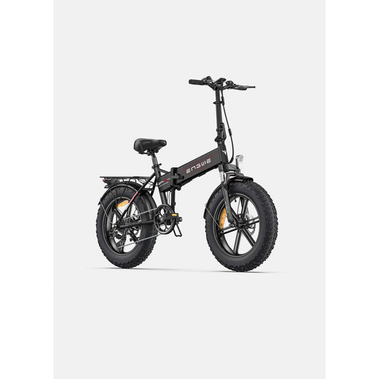 folding fat tire electric bike features a 750W motor, with 960W peak power, high-capacity lithium battery, and 20-inch all-terrain tires for versatile commuting.