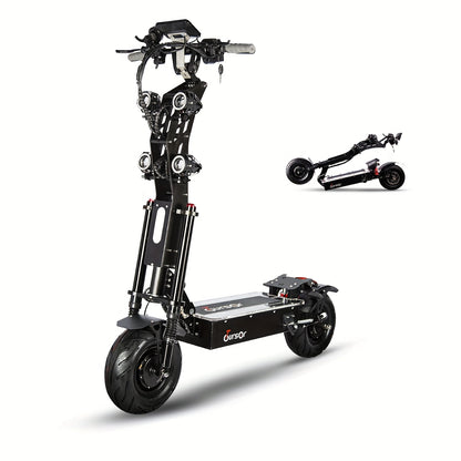 Free Delivery with Express Shipping High-power 72V Adult Electric Scooter Features LED Lights, Extended Range, Removable Seat Dual Suspension, 13-inch Vacuum Tyres Adult Off-road Electric Scooter