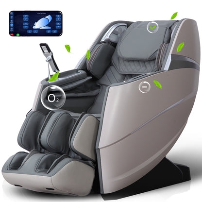 Upgraded Version 4D Massage Chair Zero Gravity | Full Body Massage Chair and Recliner AI Voice Control Automatic Leg Rest Calf and Foot Roller Heating