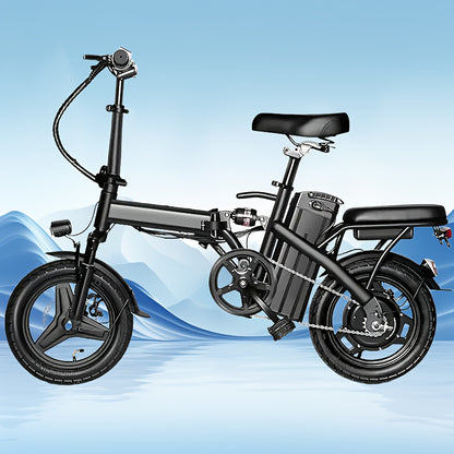 00W - Long-Range Commuter Electric Scooter with 48V Battery, 20-Mile Range, 19MPH Top Speed, 14" Fat Tires, 200lbs Max Load Capacity, Shock-Absorbing Seat, and Foldable Design for Adults