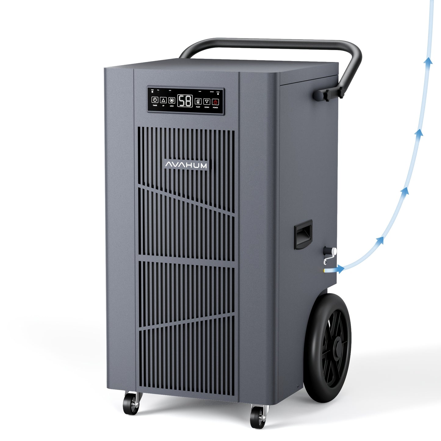 320 Pints Commercial Dehumidifier with Pump, Commercial Grade Dehumidifier for Basement