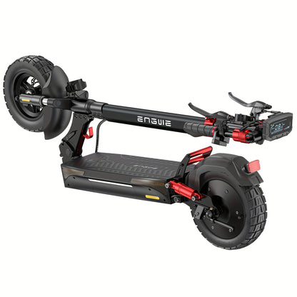 Electric Scooter with 500W Motor, 48V 18Ah Battery, 70KM Max Range, 32KM/H Top Speed, Dual Suspension, 10'' Tires, Foldable Design for Urban & Off-Road Riding