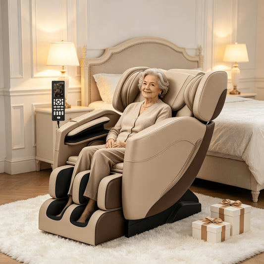 eal Relax SS05 Zero Gravity Full Body Massage Chair with Heat, 6 Auto & Manual Modes, 8 Fixed-Point Massage Rollers, Ideal for Neck, Back, Hips, and Foot Massage, Father's Day And Mother's Day Gifts for The Elderly