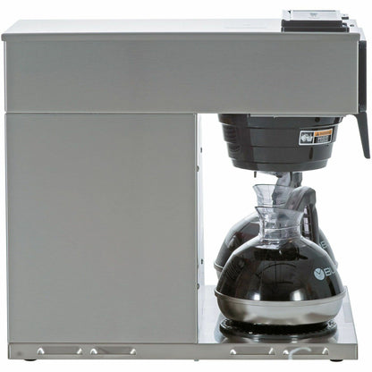 BUNN 12-Cup Low-Profile Pourover Coffee Brewer with 3 Warmers - 12 Cup (s) - Multi-serve - Stainless Steel
