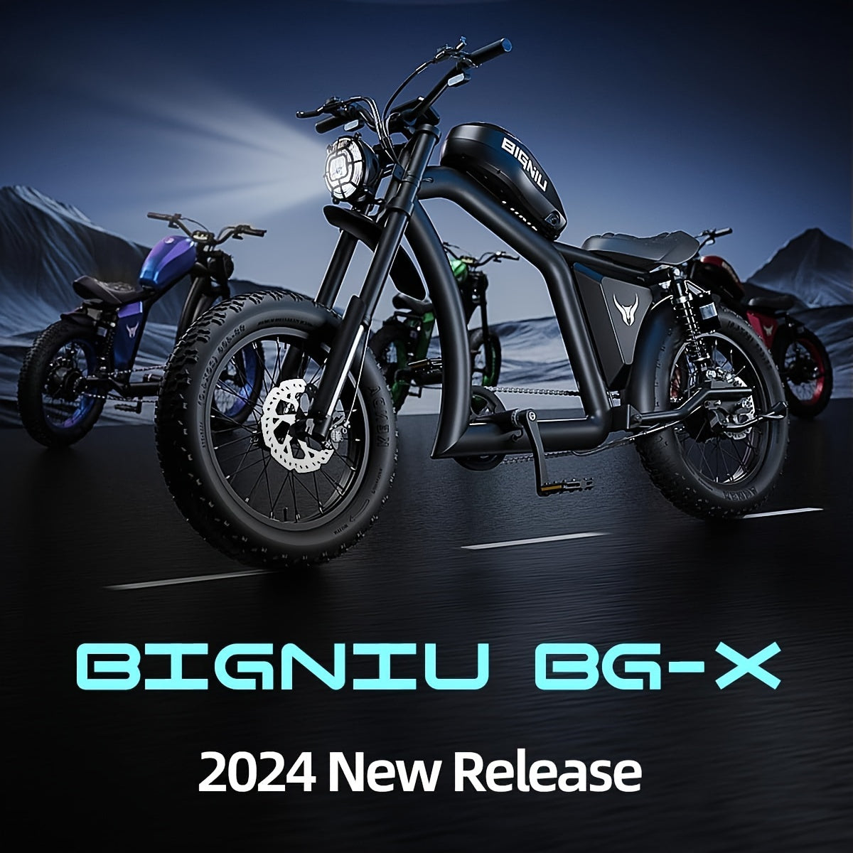 BIGNIU BG-X Electric Bike Brushless Motor 48V/31.5Ah High-capacity Up to 40 Miles Dual Suspension Electric Bike EBike Front/Rear Turn Signal