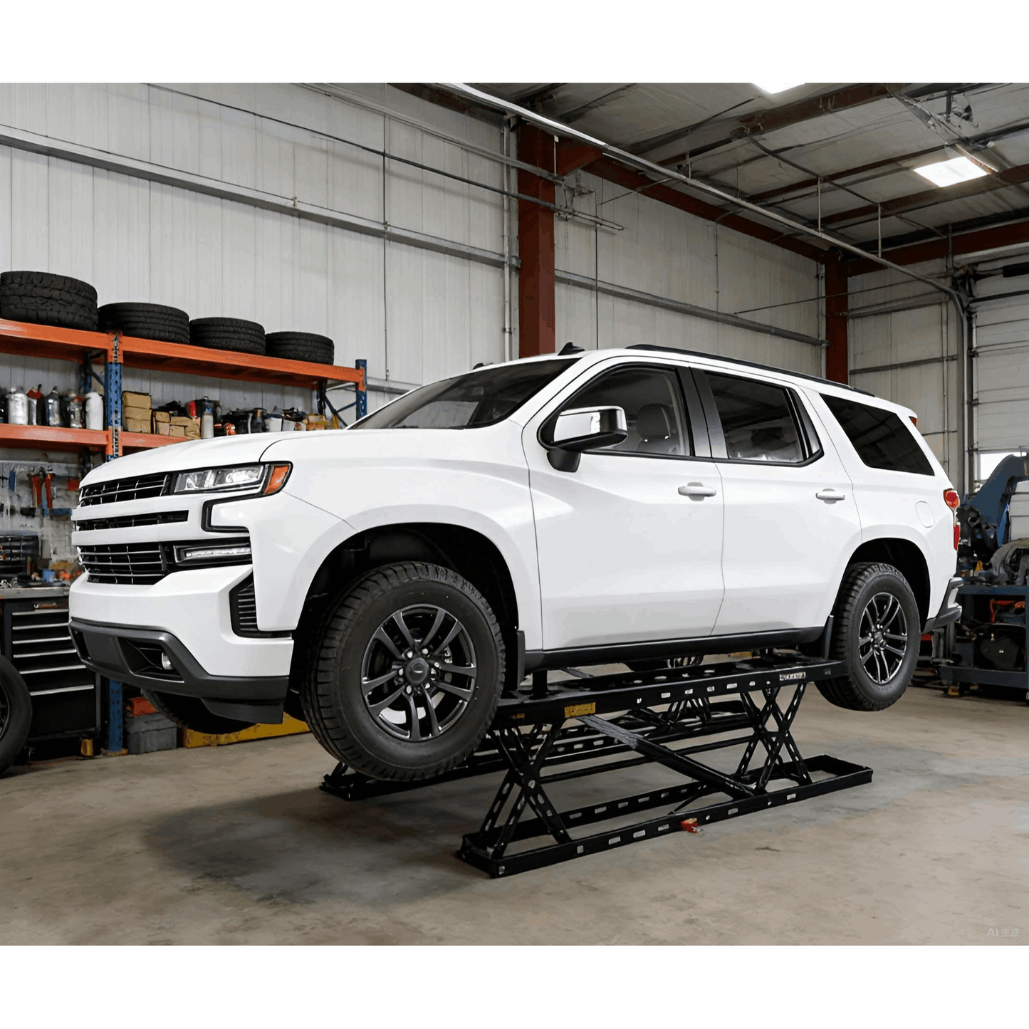 7000lb to 8000lb car lift designed for home garage workshop auto repair, suitable for sedan SUV pickup and most universal vehicles, ideal for maintenance inspection and underbody work.