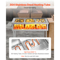 3-Pan/4-Pan/5-Pan Commercial Food Warmer Steam Table with Independent Temperature Control, 110V/220V