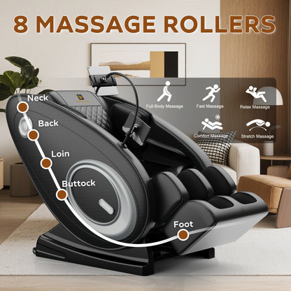 BILITOK Massage Chair Zero Gravity Full Body With Heating And Wireless Speaker