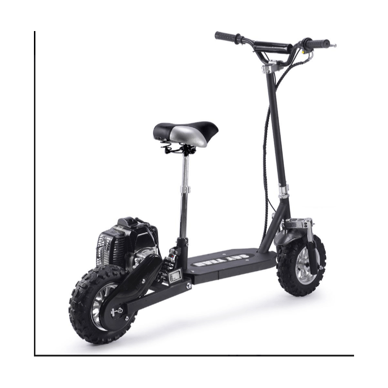 Say Yeah 49cc Gas Scooter Black – Speed may vary based on the rider’s weight and riding conditions
