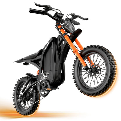 GT16 Electric Bike for Adults, 749W Peak Motor, 27.9MPH Max Speed, 48V 25A Removable Battery, Up to 75 Miles Long Range, LED Headlight & Taillight, 16" Tire Off-Road E-Bike