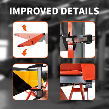 KT-X90 Mid Rise Scissor Lift Electric Release 47.2 Inch Auto Lift 110V/1PH with 8000Lbs Lifting Capacity