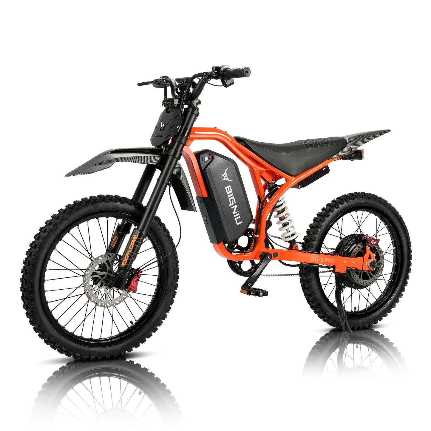 Electric Bike for Adults, 740W Peak Motor High-Power 60V 32Ah Battery, 20 Range, All-Purpose Commuter & Dirt Bike for Adults BG-S PRO