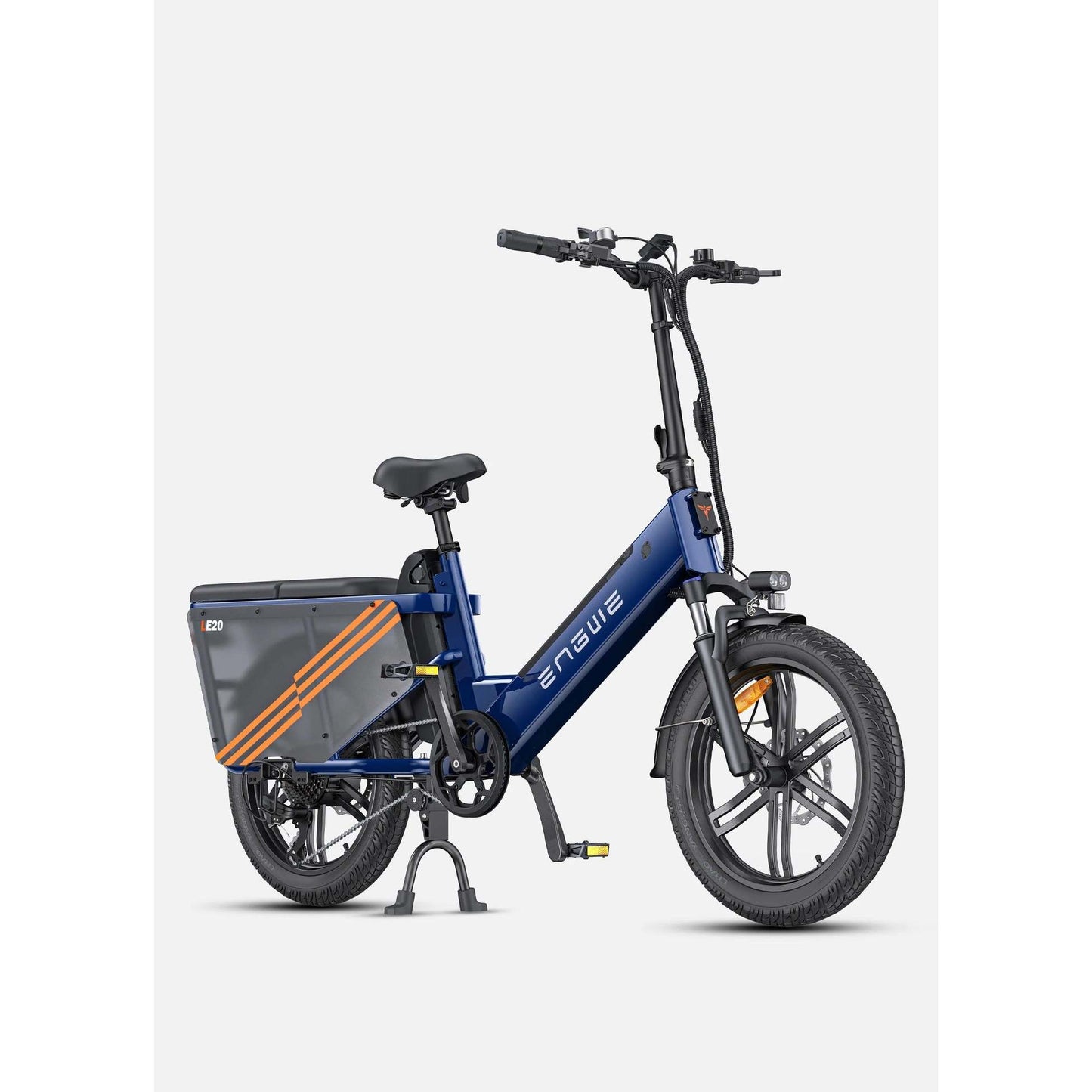 heavy-duty cargo electric bike features a 750W mid-drive motor, torque sensor technology, and 1140W peak power for high-capacity hauling.