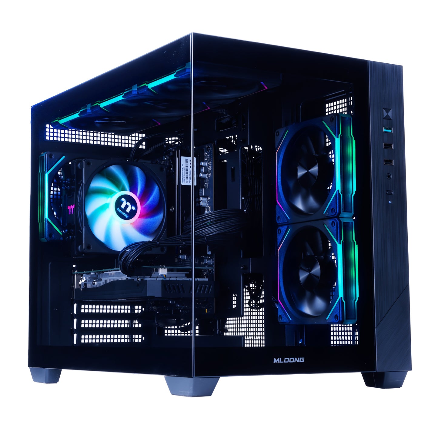 Mloong Gaming PC AMD Ryzen 5 5500 AMD Radeon RX 6600 1TB SSD 16GB RAM Gaming Desktop