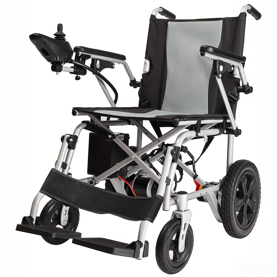 Adult Electric Wheelchair with Intelligent Control, Electromagnetic Braking System, Small Turning Radius, Small Folding Space. It Is Suitable for The Travel Of The Elderly And The Disabled And Can Bear A Weight Of 300 Pounds.