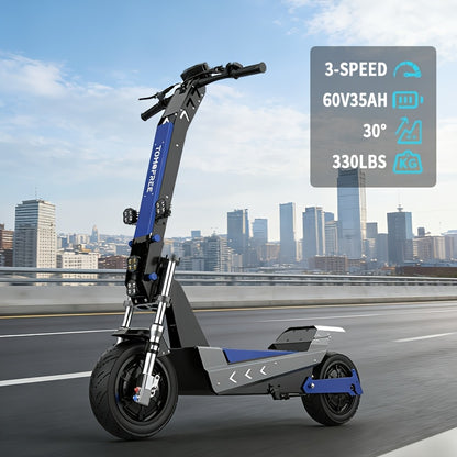 Electric Scooter, Brushless Motor, 35Ah 11-Inch Tires, 3-Speed Range of about 50 Miles, Long-Range Electric Scooter, 330Lbs Weight Capacity, Suitable for Urban Commuting, Outdoor Camping And Adventure Travel, Adult Surprise Birthday Gift