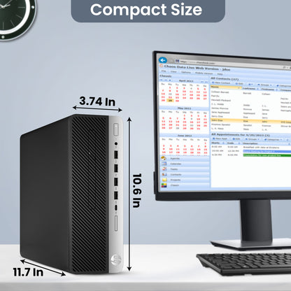 EliteDesk 800 G4 | Desktop Computer PC | Intel Core i7-8700 8th Gen Hexa-Core Processor | 32GB DDR4 RAM | 1TB SSD | WiFi | Wired Keyboard & Mouse | Windows 11 Pro (Renewed)