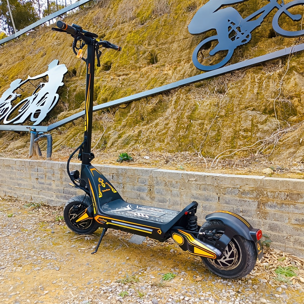 DT06 Dual Motor 48 Miles Max Range Adult All-Terrain Electric Scooter, Suitable for City Use, Foldable, Lightweight, Stylish, And Shock-Absorbing Commuter Scooter