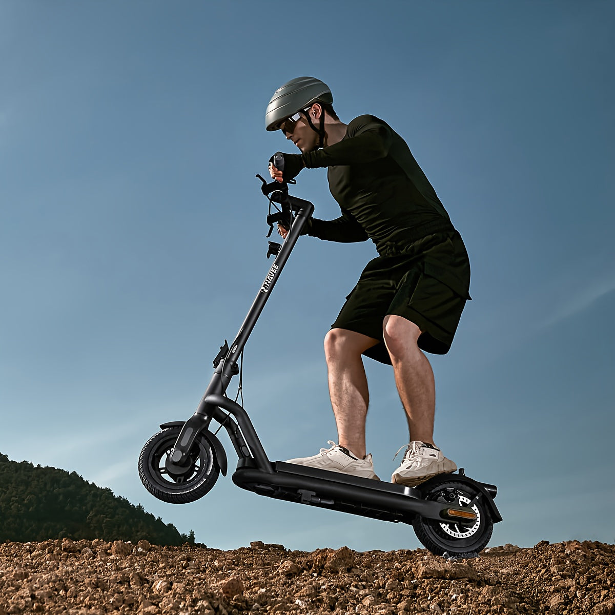 NAVEE N65I Electric Scooter for Adults, Featuring 10" Tires, a Foldable Design, App Control, And a Carbon Fiber Riser , Ideal for Black Friday And Christmas Presents