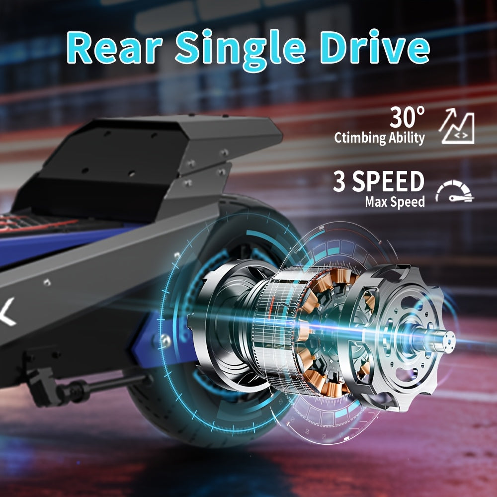 Electric Scooter, Brushless Motor, 35Ah 11-Inch Tires, 3-Speed Range of about 50 Miles, Long-Range Electric Scooter, 330Lbs Weight Capacity, Suitable for Urban Commuting, Outdoor Camping And Adventure Travel, Adult Surprise Birthday Gift