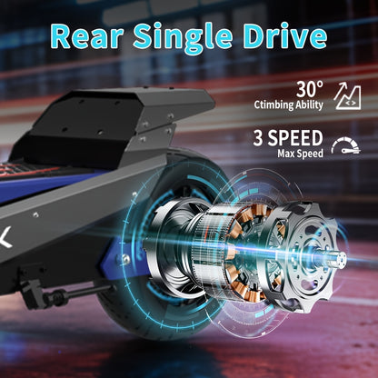 Electric Scooter, Brushless Motor, 35Ah 11-Inch Tires, 3-Speed Range of about 50 Miles, Long-Range Electric Scooter, 330Lbs Weight Capacity, Suitable for Urban Commuting, Outdoor Camping And Adventure Travel, Adult Surprise Birthday Gift