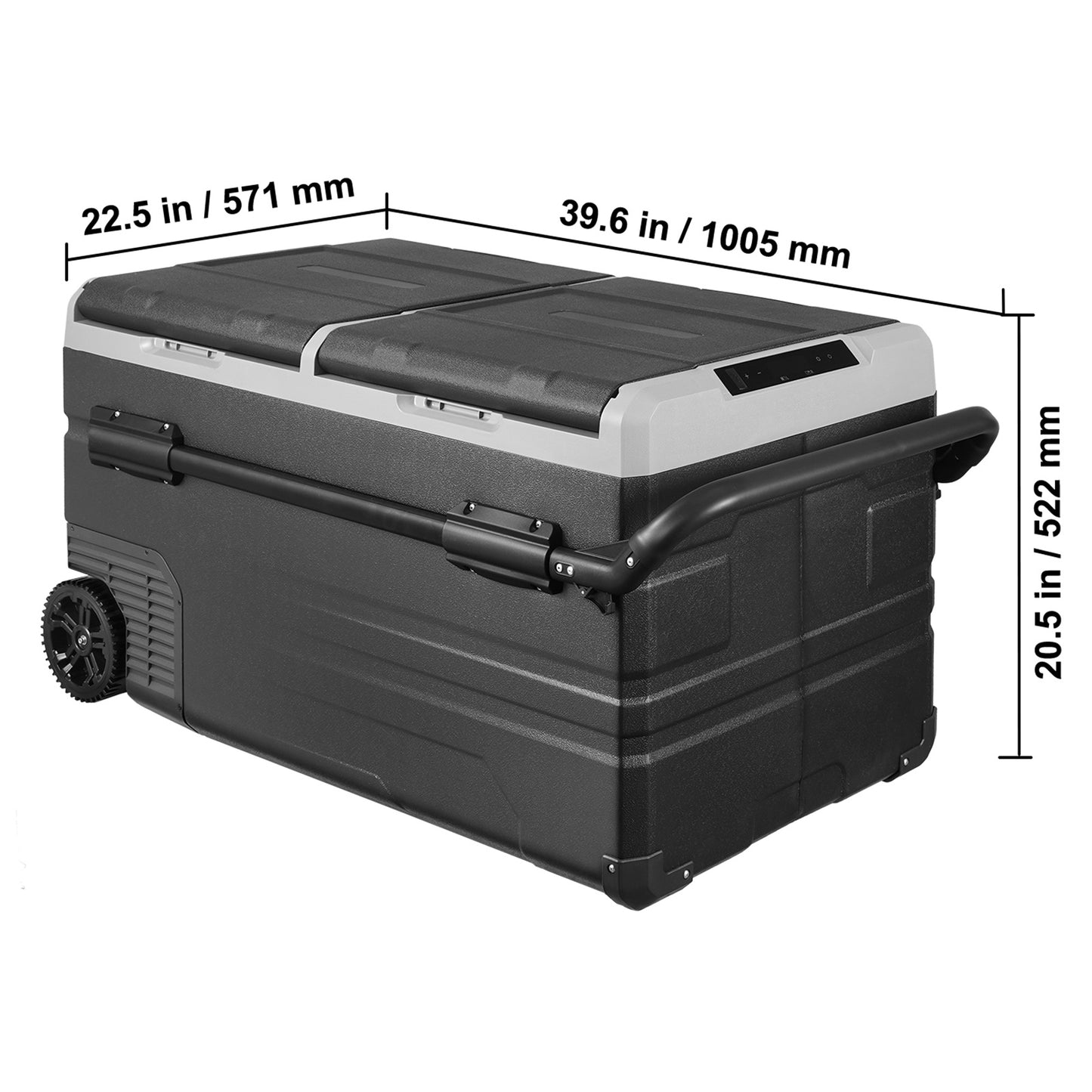 Portable Car Refrigerator Freezer Compressor 115 L Dual Zone for Car Home