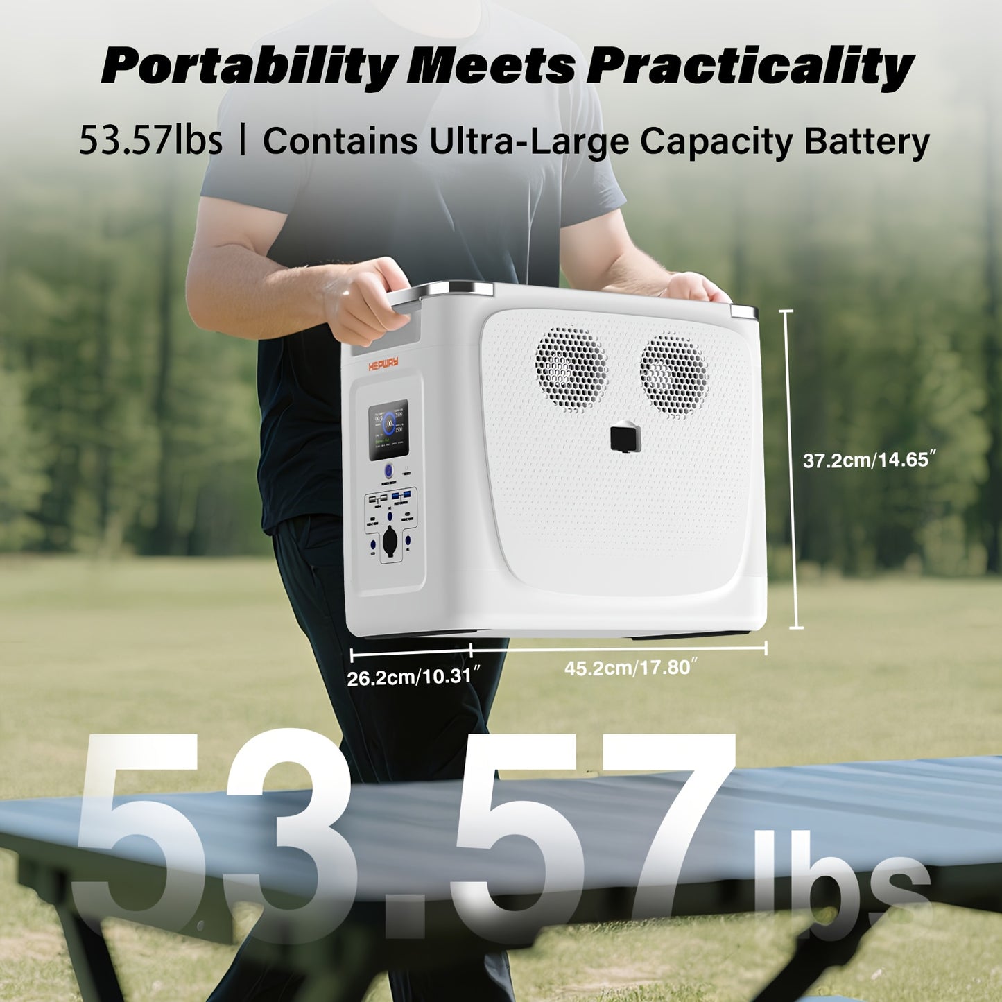 Portable Power Station Alpha 2000, 2048Wh LiFePO4 Battery, Smart App Control Solar Generator 2000W(3600W Power Lifting) Output, Ultra-Fast 0-80% Charging In 1 Hr, Home UPS Backup & RV Camping
