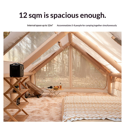 Mountainhiker Is a Windowed Inflatable Camping Tent That Can Accommodate 4-12 People. It Comes with a Hand Pump, Is a Portable Camping Tent, And Is Suitable for All Seasons