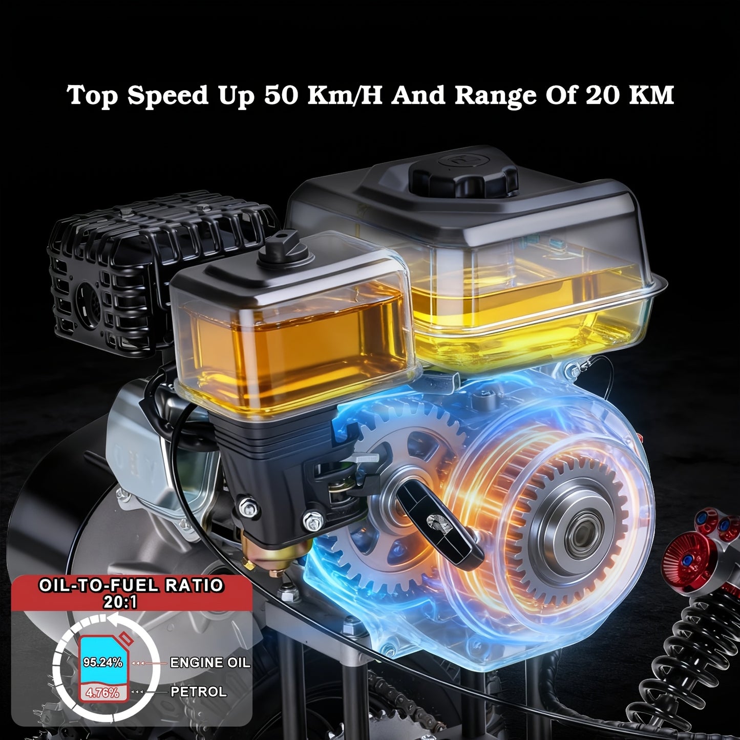 Adult Go-karts And High-speed Off-road Go-karts, 6-inch Off-road Tires, Rear Disc Brakes