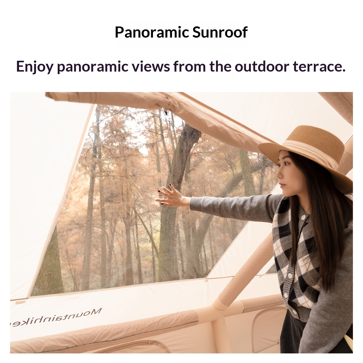 Mountainhiker Is a Windowed Inflatable Camping Tent That Can Accommodate 4-12 People. It Comes with a Hand Pump, Is a Portable Camping Tent, And Is Suitable for All Seasons