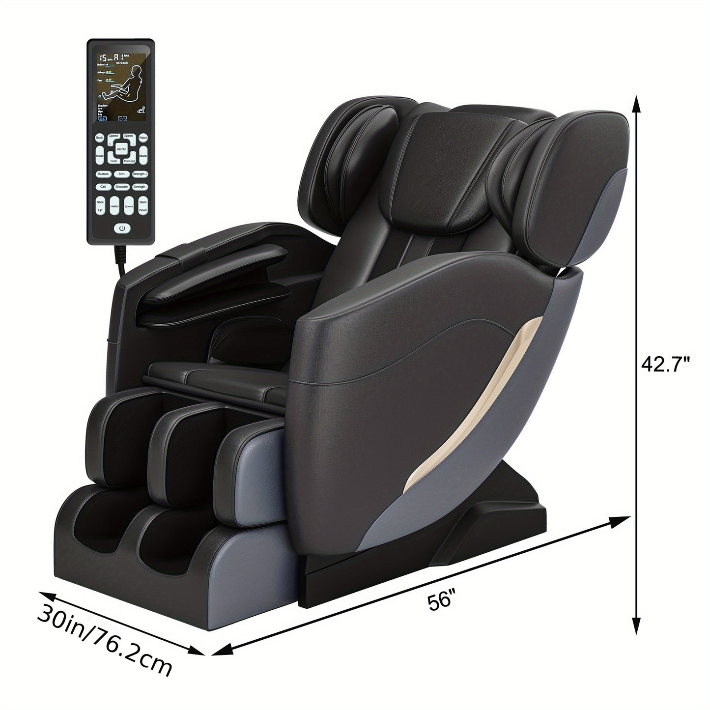eal Relax SS05 Zero Gravity Full Body Massage Chair with Heat, 6 Auto & Manual Modes, 8 Fixed-Point Massage Rollers, Ideal for Neck, Back, Hips, and Foot Massage, Father's Day And Mother's Day Gifts for The Elderly
