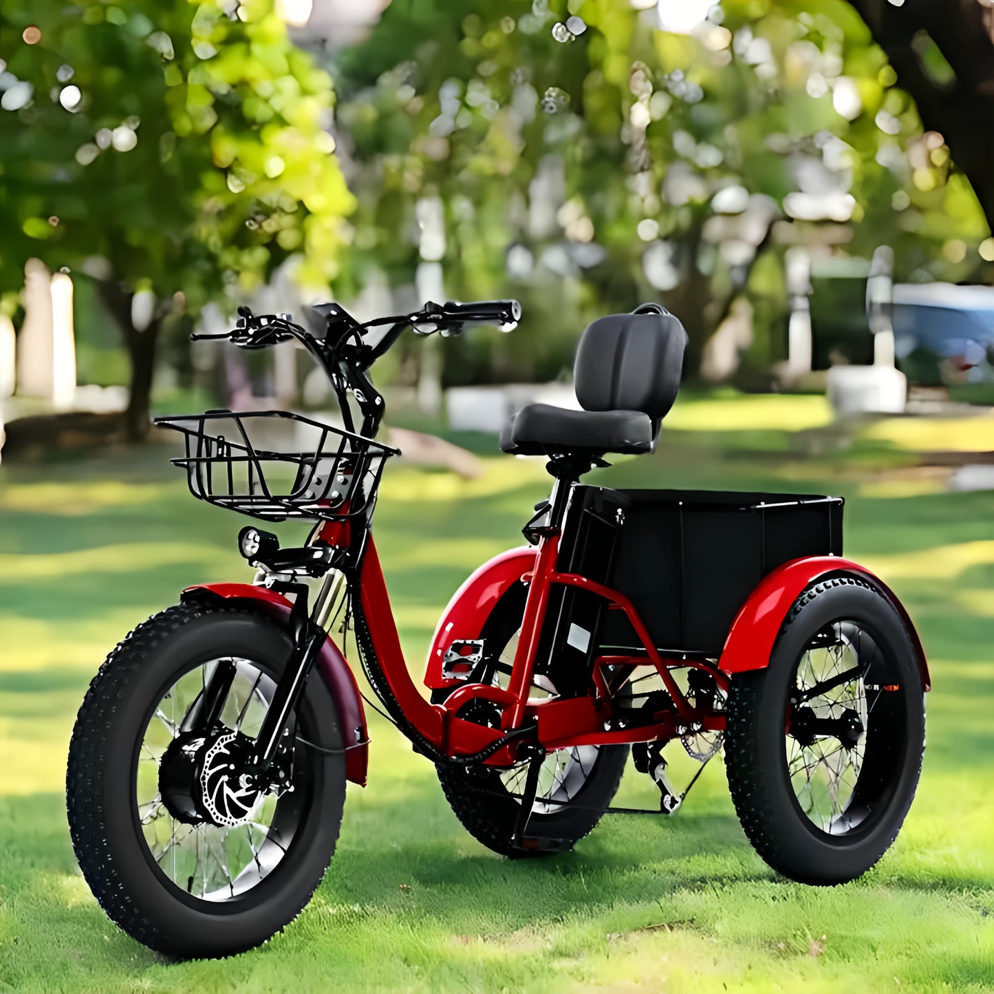 700W Foldable Electric Tricycle for Adults, 48V 15AH Removable Battery, Max Speed 20 Mph, 20" X 4.0" Fat Tire Electric Trike, 7-Speed Electric Trike for Adults,