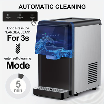 55 Lb. Daily Production Nugget Ice Cubes Countertop Ice Machine