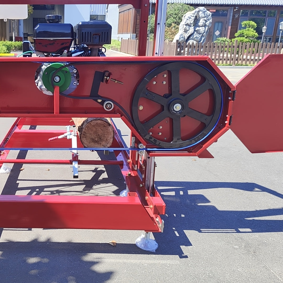 32in Portable Sawmill 420cc Gas Engines with E-Start Band Saw