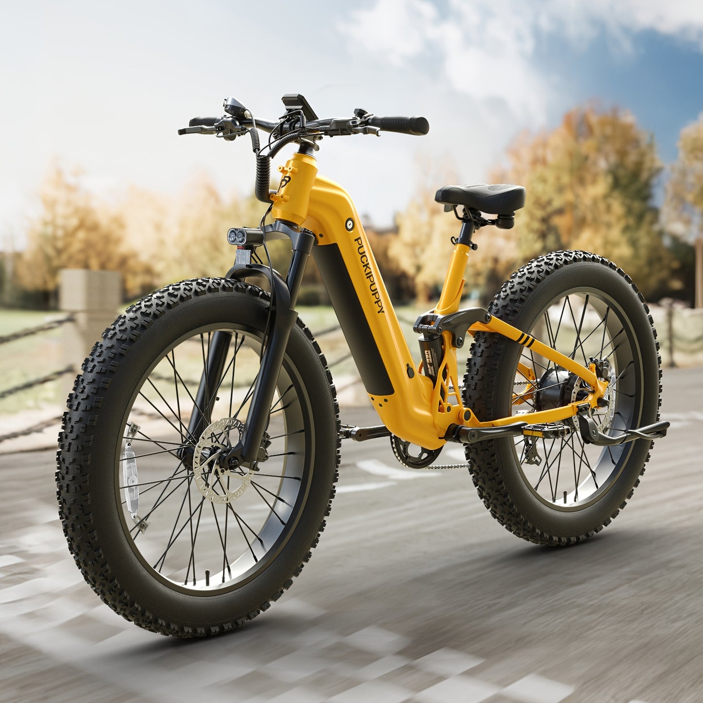 Electric Bike for Adults Rear High-power Brushless Motor, 48V 20AH Battery Adult Electric Bicycles, 26" Tire Full Suspension Step-Thru Ebike, 7 Speed, 80Miles Range, Camping Must Haves, Suitable for Outdoor Off-road And Urban Commuting(BoxerST)