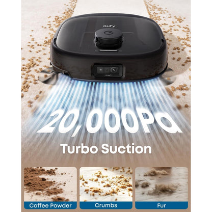 E28, Portable Deep Cleaner for Carpet, HydroJet System with Roller Mop, All-in-One Robot Vacuum and Mop Combo, Corner-to-Edge Cleaning (Renewed)