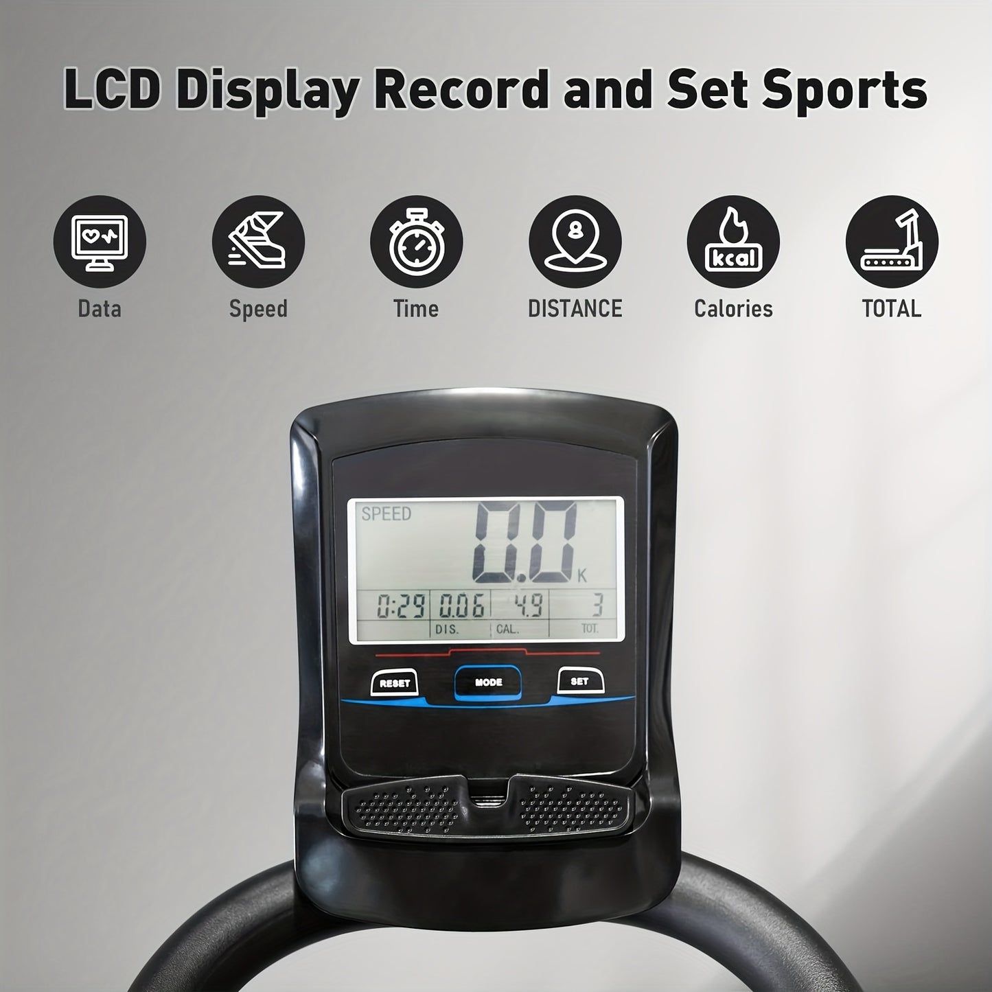 Manual Curved Treadmill, 8-Level Resistance, LCD Display, Non-Electric Fitness Equipment For Home & Gym, Cardio & Anaerobic Training