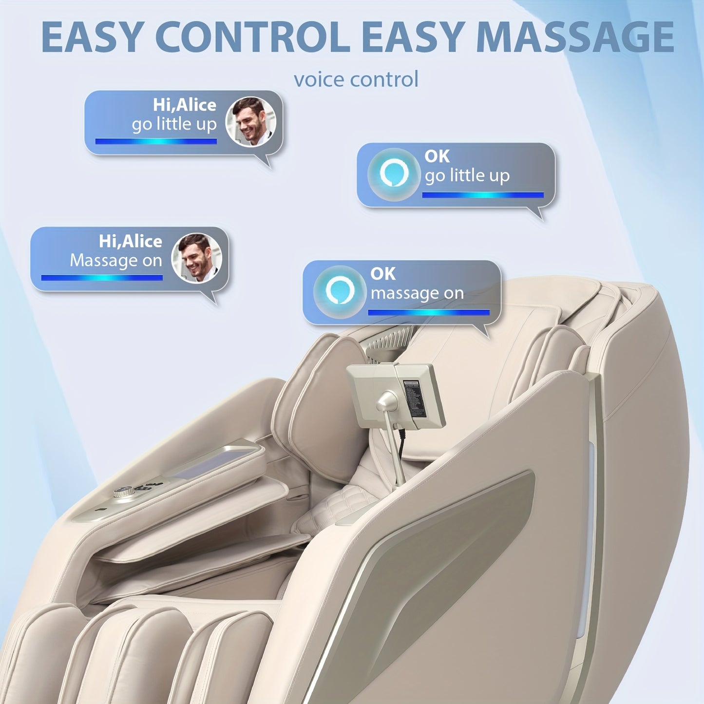 4D Full Body Massage Chair: Zero Gravity Massage Recliner SL Track with Heat, 15 Massage Modes