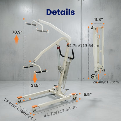Folding Electric Lift, Through Body Transfer Lift with AY02, Lift Chair Lift Assist for The Elderly, Lift The Elderly from The Floor, Easy to Disassemble, 440LBS Weight